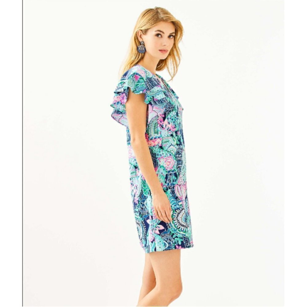 💕LILLY PULITZER Kathie Dress Lookin Sharp 00 NWT - Picture 5 of 16